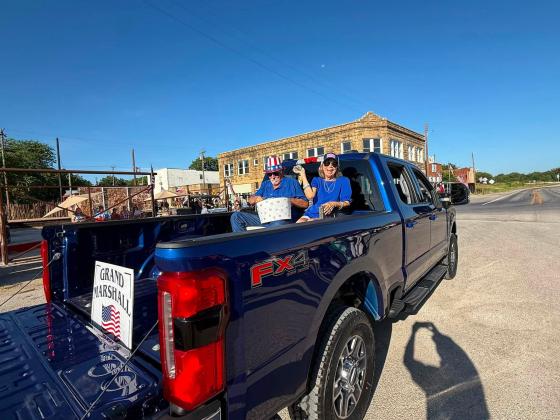 Valerie and Larry Barker were the Grand Marshals. Courtesy of Paige Moats