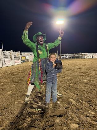 Friday Mutton Bustin winner - Tommy Tinney Photo courtesy of Mahalia Gilger