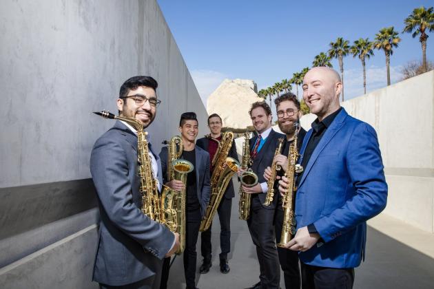 THE MOANIN’ FROGS – This sextet of saxophone musicians are expected to blend a program of jazz, pop, classical “and everything in between” when they cap the Fredericksburg Music Club’s 90th season of programs on May 16, delivering a performance that’s touted to be “equal parts talent and hilarious entertainment.”