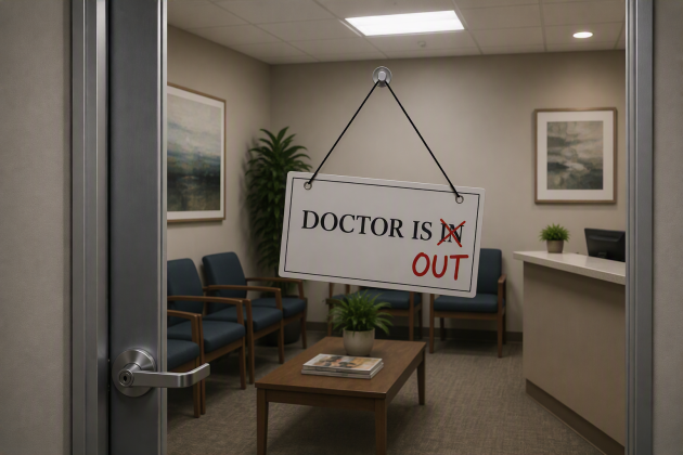 Leaders from major healthcare systems repeatedly described the departure of clinicians as one of their biggest concerns.  Credit: AI-generated image | Courtesy of Texas A&M University
