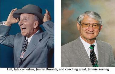 Jimmy Durante &amp; Coach Jimmie Keeling
