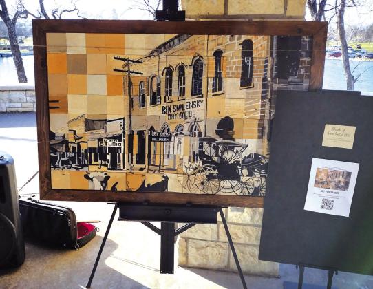 Photo by Melissa Devine Big Art Day Mural by San Saba art students 2022-23 to be auctioned off on Facebook during April and May