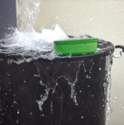 bucket of water