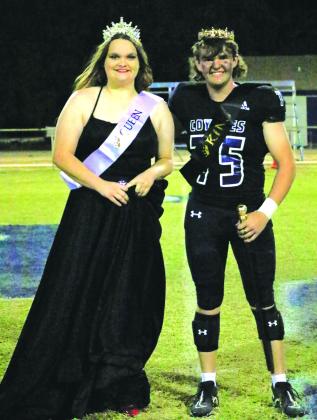 Hannah Miller and Justin Hutchins were crowned as Richland Springs 2022 Homecoming Queen and King Photo by Pam Starr