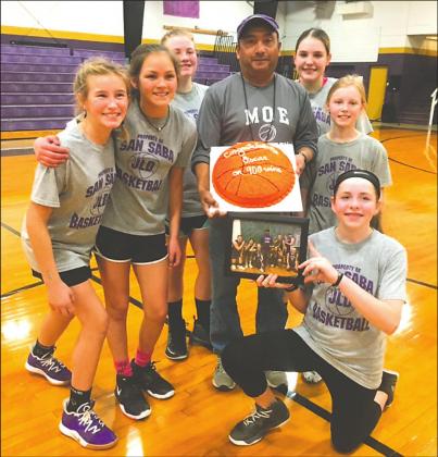 Team members pictured are Jadyn Fleming, Chassidy Gonzales, Lindsey Meador, coach Oscar Zepeda, Ema Argote, Cambree Hoyt, Bralyn Boaldin, and Amber Bridges.