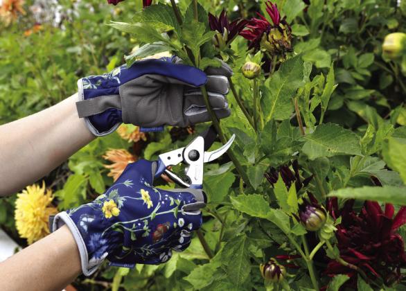 Stylish garden gloves and a pruner with comfort grip handles are functional gifts, allowing mom to garden longer. Photo courtesy of Corona Tools