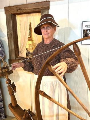 Spinning Texas Cotton will be Jane Hilton’s presentation at Night at the Museum. Her talk is the first of the day beginning at 4:15 p.m. Photo by Aileen Roberts