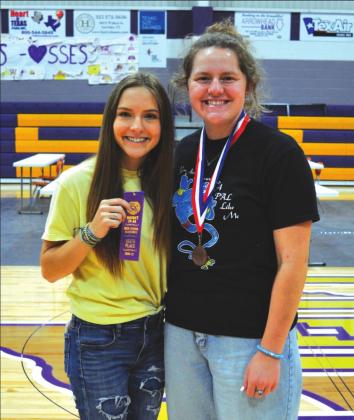 Calculator Applications: Brinlee Johnson with Karlee Reed BRONZE MEDALIST coached by Krislyn Willmon.