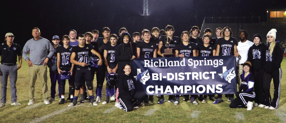 Player Spotlights from the game: Kenny Triplett #11 (Senior): Texas 1A Fan Player of the Game; 9 Tackles - 1 Forced Fumble; Gage Behrens #20 (Junior): Offense - Rushing 6 for 48; Defense - 6 Tackles - 1 Sack - 1 TFL - 1 Fumble Recovery Courtesy of James Womack, Superintendent