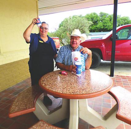 And on a sweeter note. . . Texas Dairy Queen (TDQ) serving Cotton Candy Blizzard as Flavor of the Month