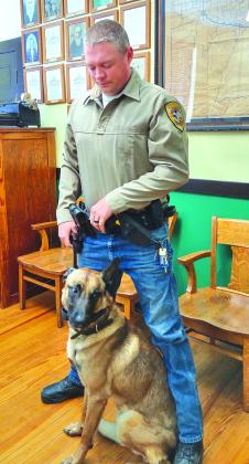 Introducing K9 Andor and Deputy Merriman! We are very pleased to announce that they are certified as a dual purpose team. Completing in excess of 240 hours of training, they are proficient in narcotics detection, tracking and patrol tactics. Deputy Merriman and K9 Andor have impressed everyone in their abilities as a team.