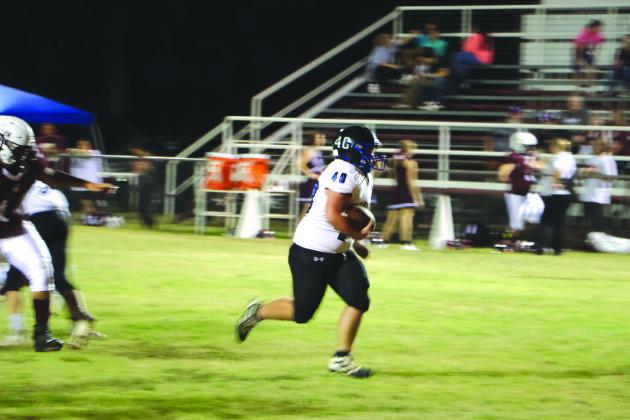 #40 Josh Meador in for a touchdown for the Coyotes Courtesy of Pam Starr, RSISD