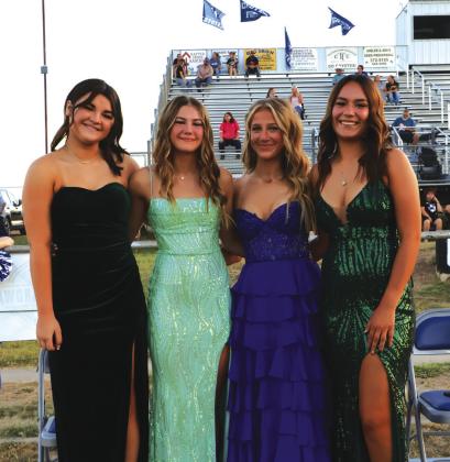 Homecoming Duchesses: (L to R) Jayden Jordan, Emma Bryant, Braylee Scarborough, and JaceLynn Kilgore Courtesy of Pamela Starr