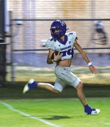 Preston Hanley with the ball in the high school game vs Iredell Courtesy Valerie Valdez