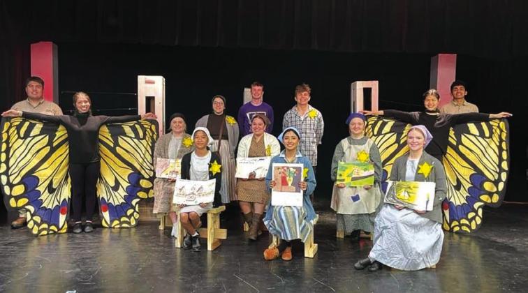 Front row: Jessica Nguyen, Karol Guerrero, and Julia Smith Middle row: Esperanza Baez, Skylar Lewis, Virginia Diaz, Janet Gibson, and One Nguyen Back Row: Jancsi Cuevas, Leia Kilman, Tyler Johnson, Everett Eidson, and Justin Hernandez
