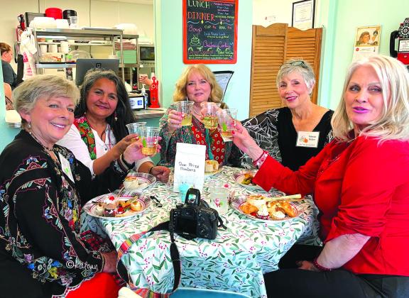 Entertainment Committee members (l-r) Karen Sloan, Dianna Furlan, Marjean Henderson (chair), Rebecca Britton, and Sandra McCrary