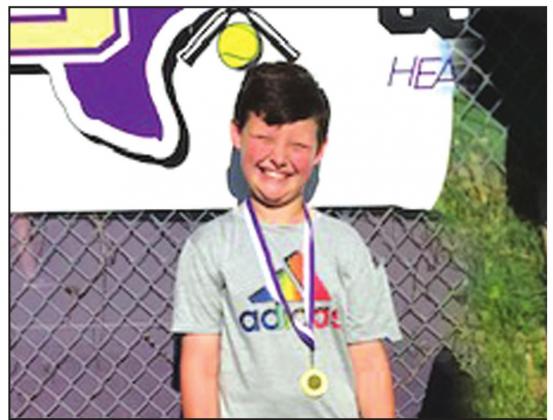 Creed Sloan - 3rd place 10 Boys singles