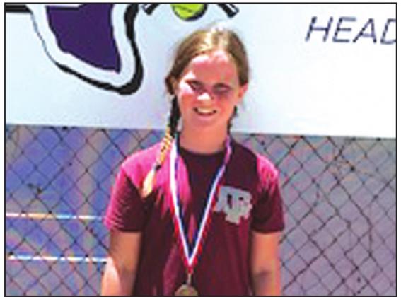 Emily Mays - 4th place 10 girls singles