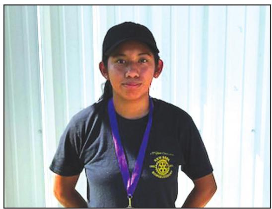 Minerva Vasquez - consolation winner in 18 girls singles