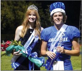 Cherokee Homecoming 2023 Queen Chloe Berrio and King Brady Johnson Courtesy of Valerie Valdez and Rita Boultinghouse