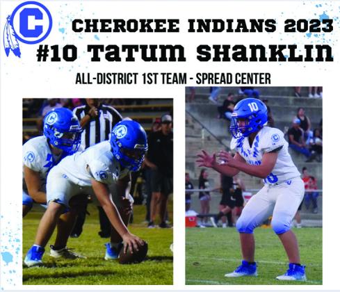 Cherokee Indians All-District selections