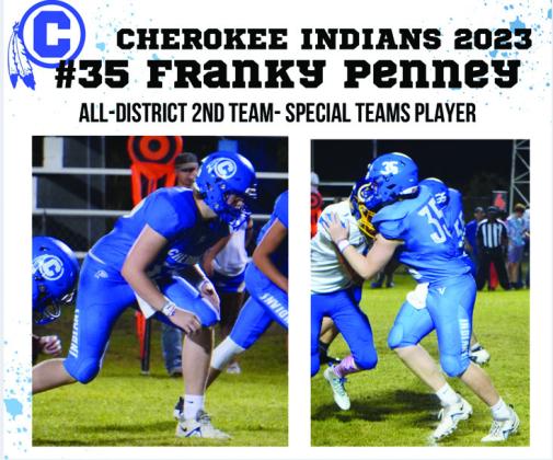 Cherokee Indians All-District selections