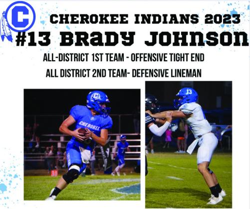Cherokee Indians All-District selections