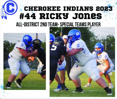 Cherokee Indians All-District selections
