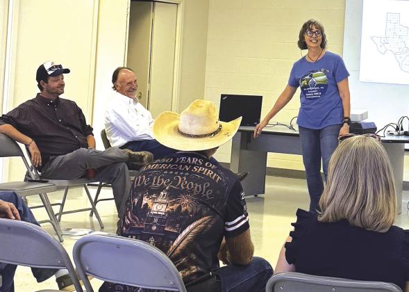 Angelina Deans of Hickory UWCD speaking at the Community Connection event last week. Courtesy of Hickory UWCD