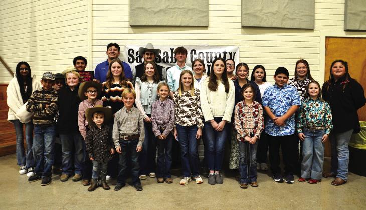Stock Show Participants - Top row: Chris Oakman, Uriah Valdez, Robert Bench, Vince Ocnaschek, Hannah Sims, Susan Lane, Mandi Fry, Leilani Aguilar, Ms. Catherine Whitely, and Phoebe Valdez; Bottom row: Anika Srishti, Richard Chavarria, Mason Rogers, Brantley Shannon, Keaton Shannon, Wiley McKneely, Preslee Duggan, Cara Sue Broyles, Georgia Broyles, Theresa Turner, Kenna Fry, Kaden Morrison, and Macey Forehand Courtesy of Susan Shannon