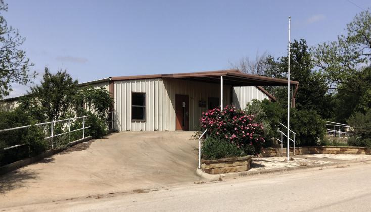 Beautiful flowers welcome you to the San Saba Multi-Service Center. Photo by Carolyn Boswell-Preece