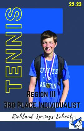 San Saba Middle School Tennis Report