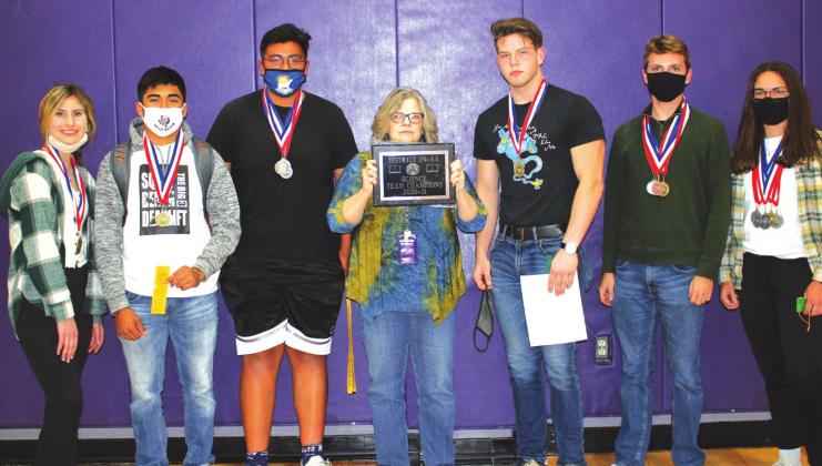 Two SSHS teams make District Champions in recent UIL Academic Meet