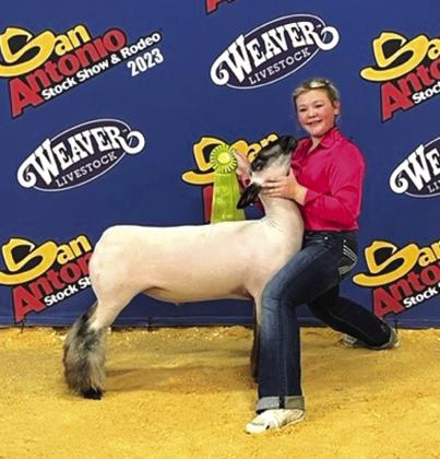 Pictued above: Bryli Edmondson at the San Antonio Livestock Show and Rodeo. Courtesy of Kynda Edmondson