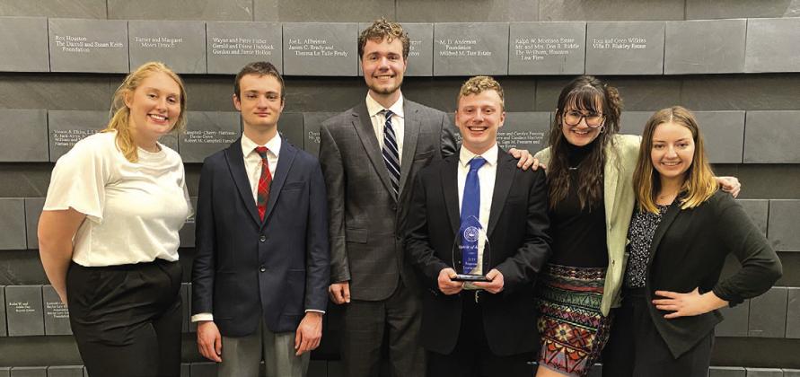 HPU’s Mock Trial team: Charis Mayton, Maxwell McPhee, Graham Goff, Daniel Archer, Edie Brimer and Sydney Hager. Takara Bailey was also a member of the team but was unavailable for the photo.