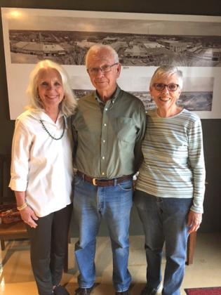 Club president Marcia Dyer and Jerry and Lynn Blankenship