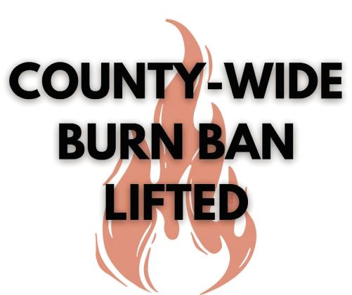 Burn Ban lifted for San Saba County