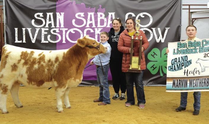 Overall Grand Champion Heifer - Jace Stewardson. Retiring the traveling trophy presented by Autumn and Mekalia Terry in honor of Darel and Lorena Terry