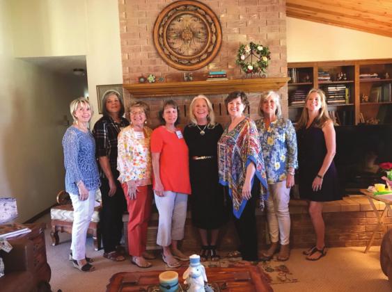 New officers for 2023-2024: Joanne Weik, 1st VP; Debbie Shahan, Parliamentarian; Jacqueline Carlson, Recording Secretary; Marcia Dyer, President; Marsha Smart, Reporter; Celia Bell, Chairman of Nominating Committee; and Cissy Williams, 2nd VP. Audrey Smith, Historian, and Brooke Bagley, Corresponding Secretary, were absent.