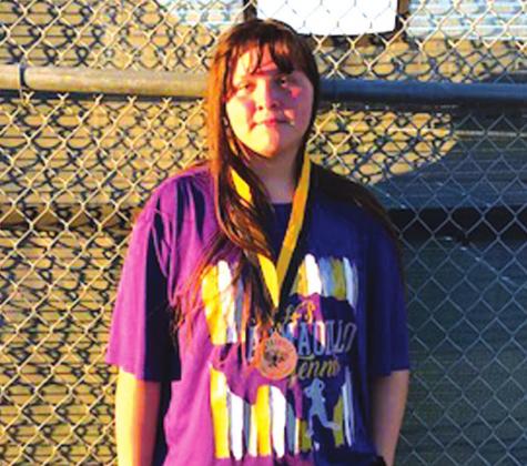 Kalina Shaeffer won Consolation at the Gatesville JV Tennis tournament.