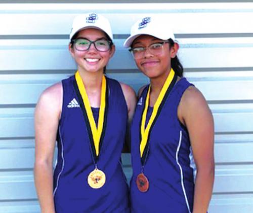 Mia Kilman and Dana Luna won third place at the Gatesville Varsity tournament.