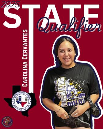 Congratulations to Carolina Cervantes for qualifying for the 2025 State Powerlifting Championships on March 11th! Courtesy of San Saba All Sports Booster Club