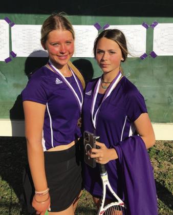 Bailey Mask and Anna Millican - 3rd place - JV Girls Doubles