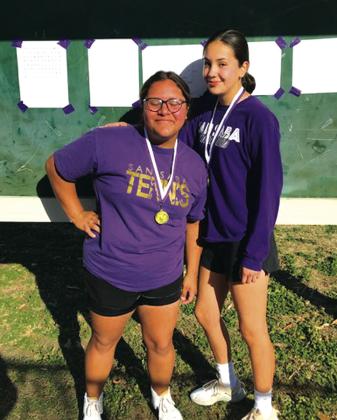 Sophia Cuevas and Karen Ortega - 1st place - JV Girls Doubles
