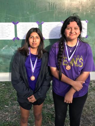 Sandra Vasquez and Judy Aguado - JV Consolation Winners - Girls Doubles