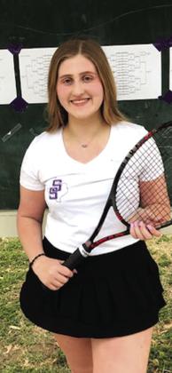 Delanie Ellis - 4th place Varsity Girls Singles