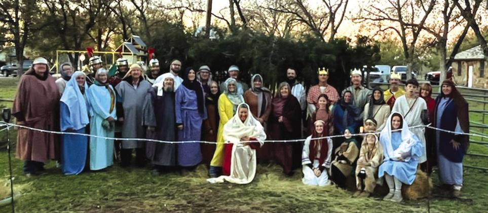 First Annual Live Nativity cast