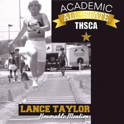 Congratulations to San Saba Armadillo Lance Taylor for his selection to the THSCA Academic All-State Track and Field honorable mention team. Courtesy of San Saba All Sports Booster Club Facebook Page