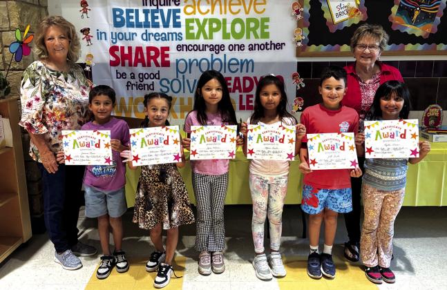 Left to right: Jeronimo Marin, Adrianna Reyes, Jayme Valencia, Alycia Davila, Jett Smith, Payton Turner