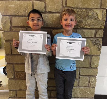 Second Graders, Moises Cervantes and Dayler Barrier